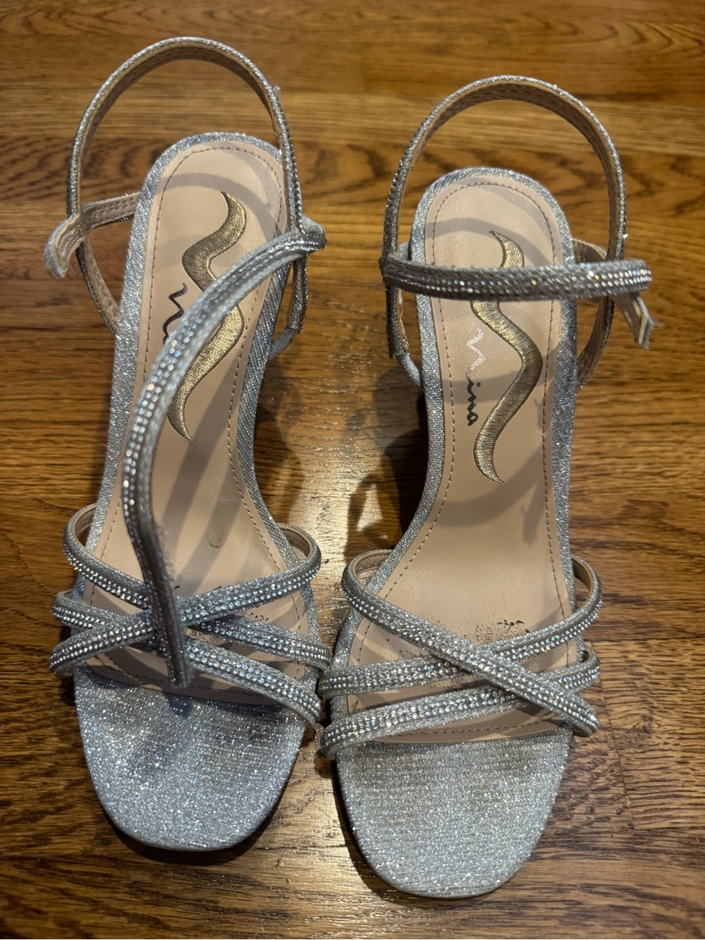 MIA Silver Strappy Sandals
